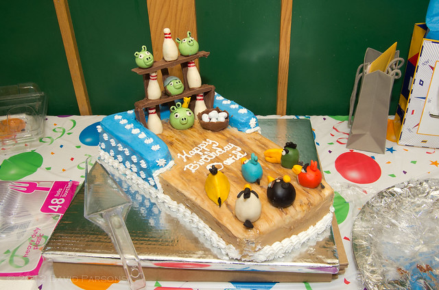 35th Birthday - Angry Birds Cake