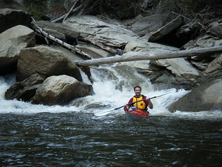 Chip running the rapids