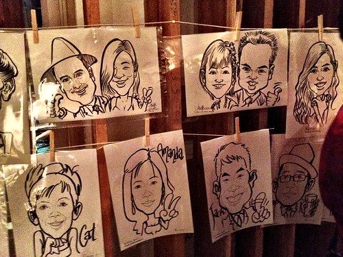 Caricature live sketching for Diageo Singapore Pte Ltd - k