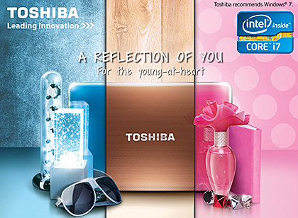 Toshiba's PC Show 2012 promotions for computers in all form factors.