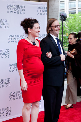 At the Red Carpet: Chef Wylie Dufrense of wd~50, NYC and his wife