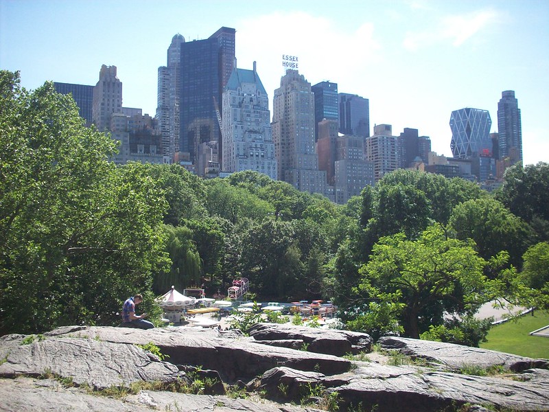 Central Park: The rocks by the Wollman Rink