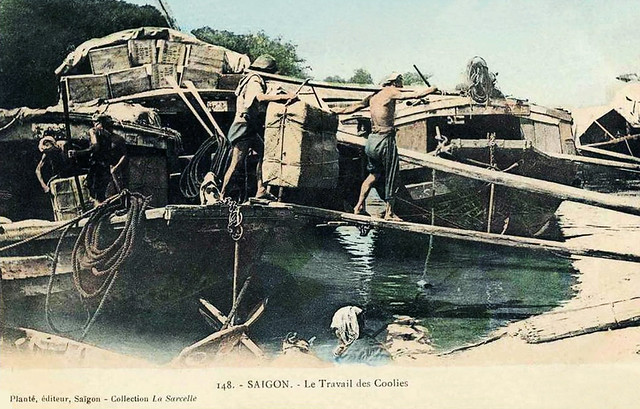 SAIGON - LE TRAVAIL DES COOLIES