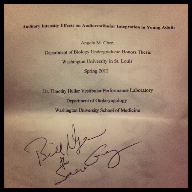 bill nye thesis autograph