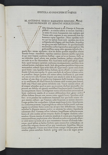 Ink initial in Sabellicus, Marcus Antonius: Decades rerum Venetarum