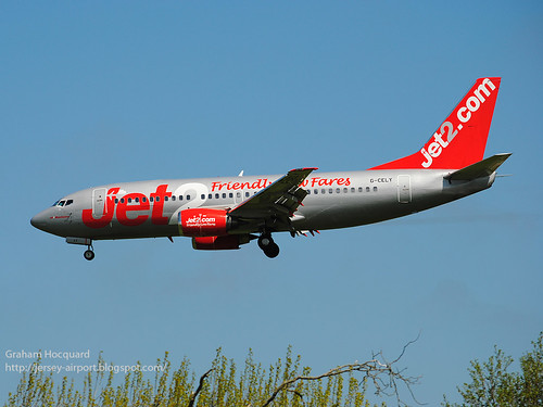 G-CELY Boeing 737-377(QC by Jersey Airport Photography