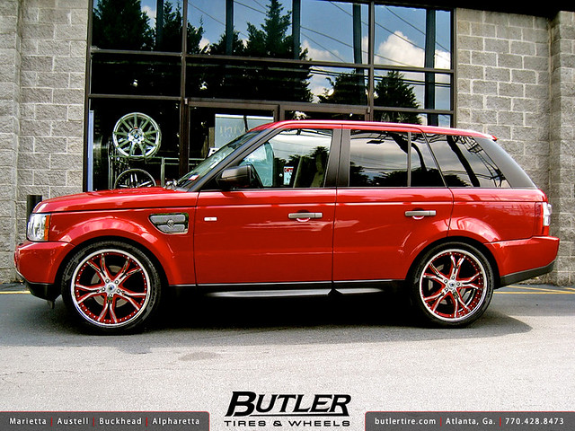 Range Rover Sport with 22in Asanti AF176 Wheels with Strut Grille Kit