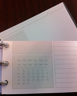 Levenger Circa Dimensions Notebook - Paper Layout, top and bottom