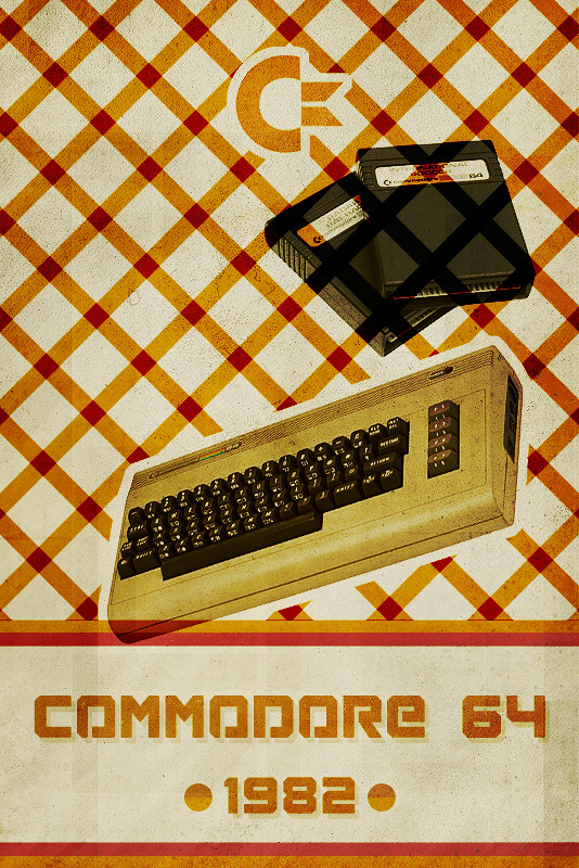Commodore 64 - Retro Poster