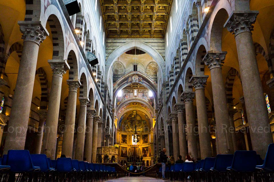 Interior of Duomo of Pisa @ Pisa, Italy