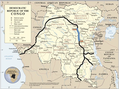 Congo river map