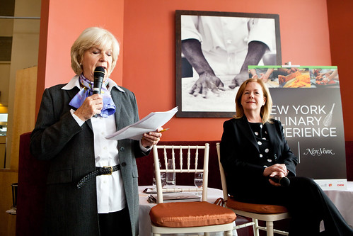 Gillan Duffy, Culinary Editor of New York Magazine (left) and Susan Ungaro of James Beard Foundation (right)