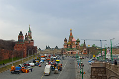 Vue sur la Place Rouge depuis le Pont Bolshoy Moskvoretsky