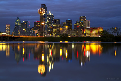 Dallas Skyline Reflection