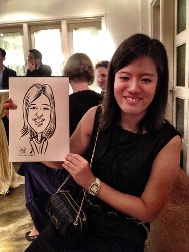 Caricature live sketching for Diageo Singapore Pte Ltd - 13