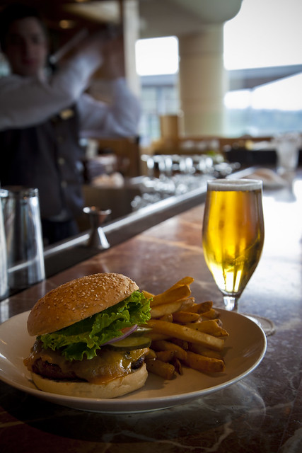 Canucks Burger and Beer Special at the Cascades Lounge