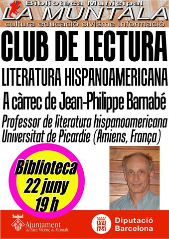 Club de lectura hispanoamericana @ 22 JN 19 h. by bibliotecalamuntala