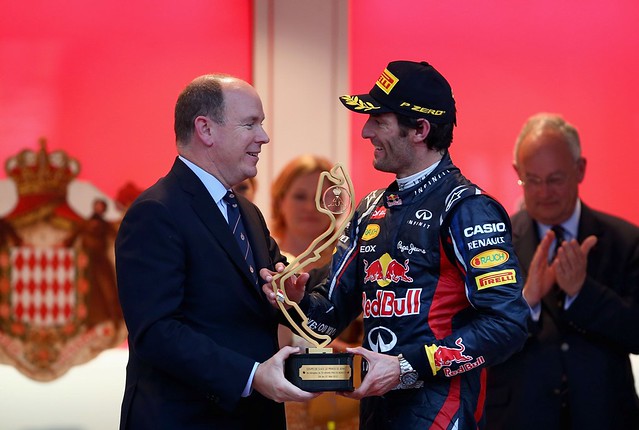 F1 Mônaco 2012 - Mark Webber Pódio