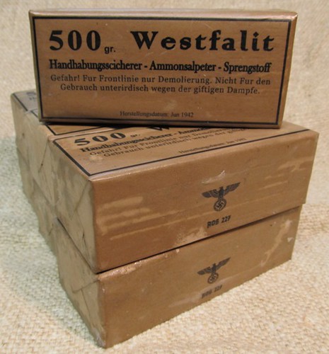 500gr Westfalit Explosive Blocks WW2 Inert by aosurplus.com