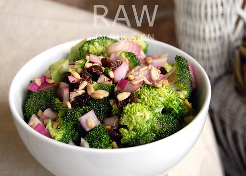 Broccoli raisin salad