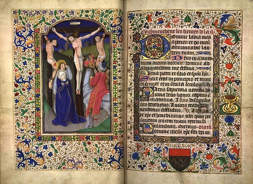 003-Cristo en la cruz-folio 30 verso-Heures d'Isabeau de Roubaix- Bibliothèque numérique de Roubaix  MS 6