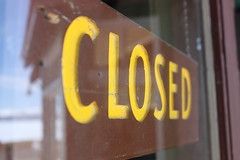 Closed Sign in Yellowstone