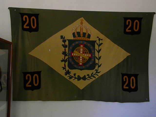 Bandeira do XX Batalhão de Infantaria da época da Guerra do Paraguai