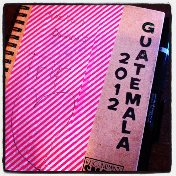 N1's journal from her Guatelmala trip.
