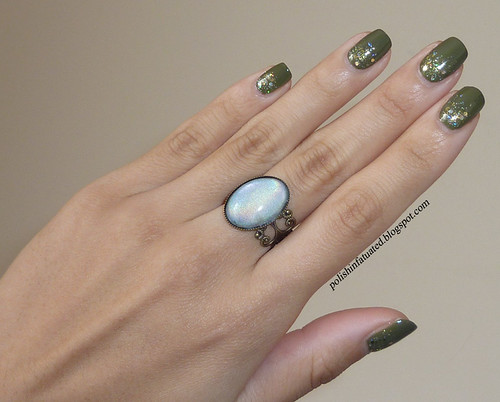 army green and glitter with ring1