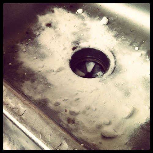 might have gone a little heavy handed on the borax to clean the sink!