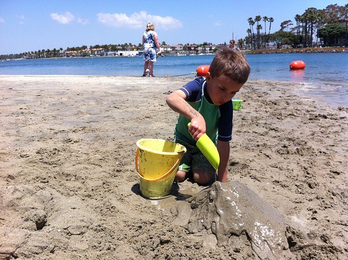 Ezra in the sand