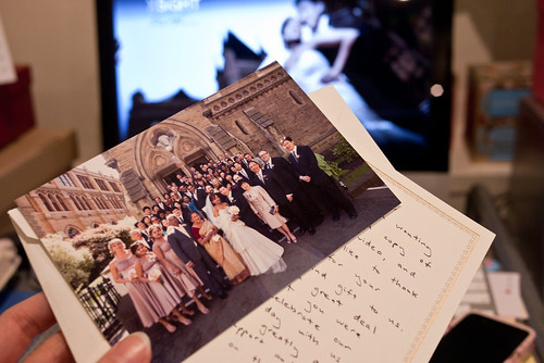Leit's wedding video and thank you card