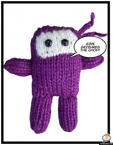 Purple Ninja Speaks Knit