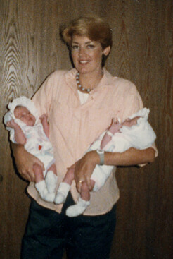 mom with twins