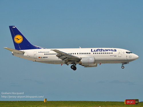D-ABXW Boeing 737-330 by Jersey Airport Photography
