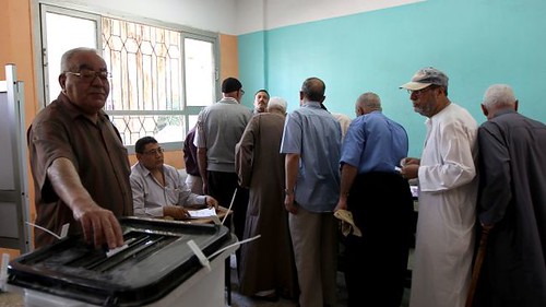 Egyptians lined up to vote in the round-off to the national presidential elections on June 16, 2011. This was the first day of a two-day run-off amid growing unrest. by Pan-African News Wire File Photos