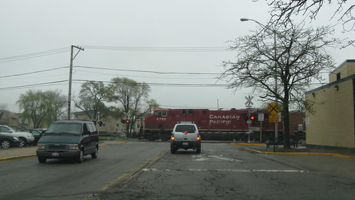Eastbound Canadian Pacific transfer freight train. Elmwood Park Illinois USA. Saturday, March 24th, 2012. by Eddie from Chicago