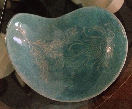 Flower Ceramic bowl by Riva Goodman