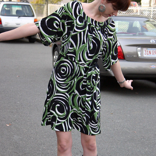 Green Swirl Dress