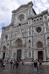 In front of the Duomo