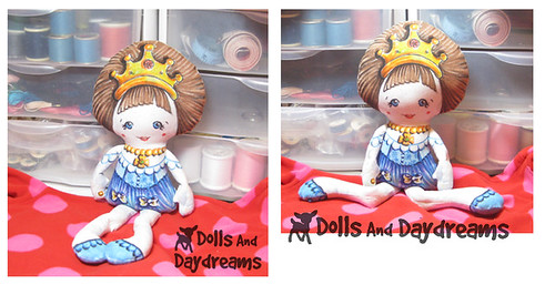 Pocket Princess Doll Hand Painted Fabric Markers Crayola 1