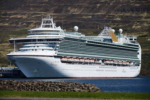 The cruiser Ventura in Akureyri by hilmarsigurpalsson