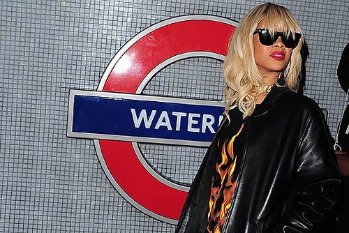 Rihanna at Waterloo Tube