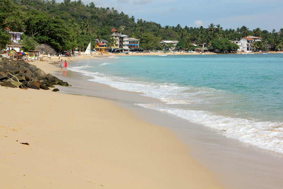 Unawatuna Beach in Sri Lanka