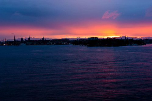 Stockholm Skyline at Sunset