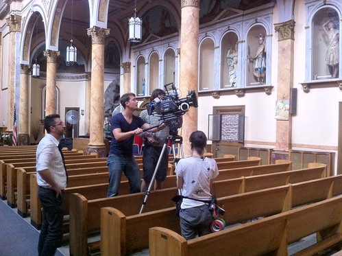Movie Shoot at Mary Help of Christians Church in East Village