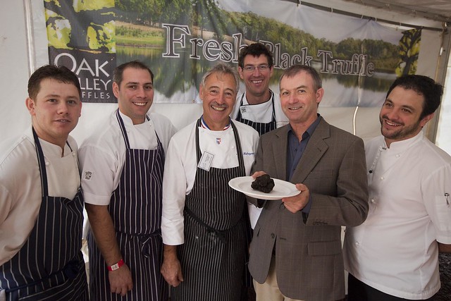 Chefs with the WA Tourism Minister Dr Kim Hames with a truffle (2).jpg