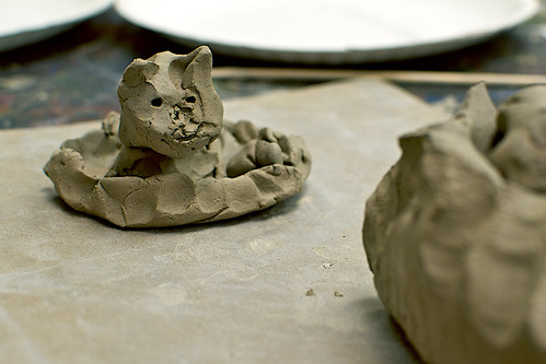 Clay kitty.