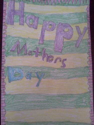 Mother's Day card from Troy