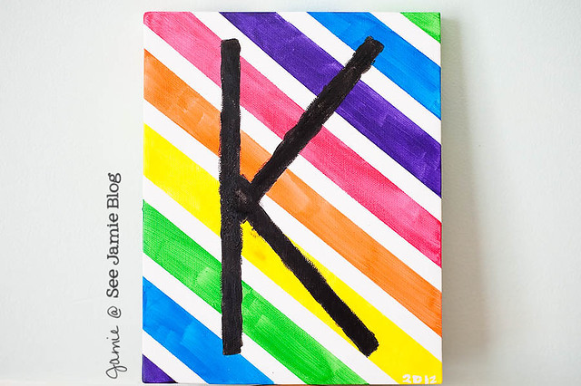 Kathryn's K painting